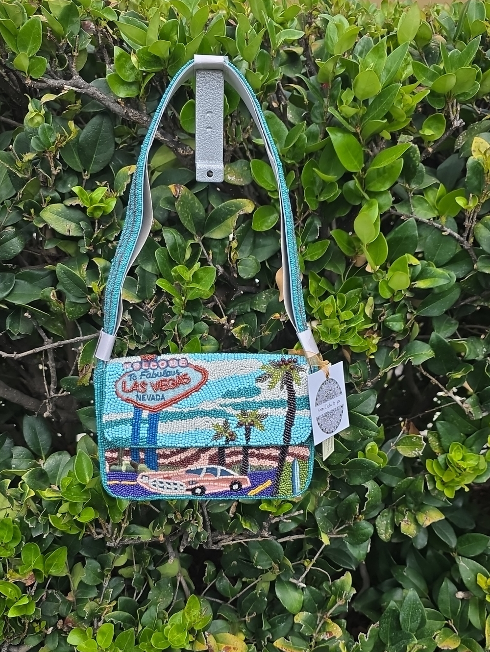 Viral Las Vegas Beaded Shoulder Bag